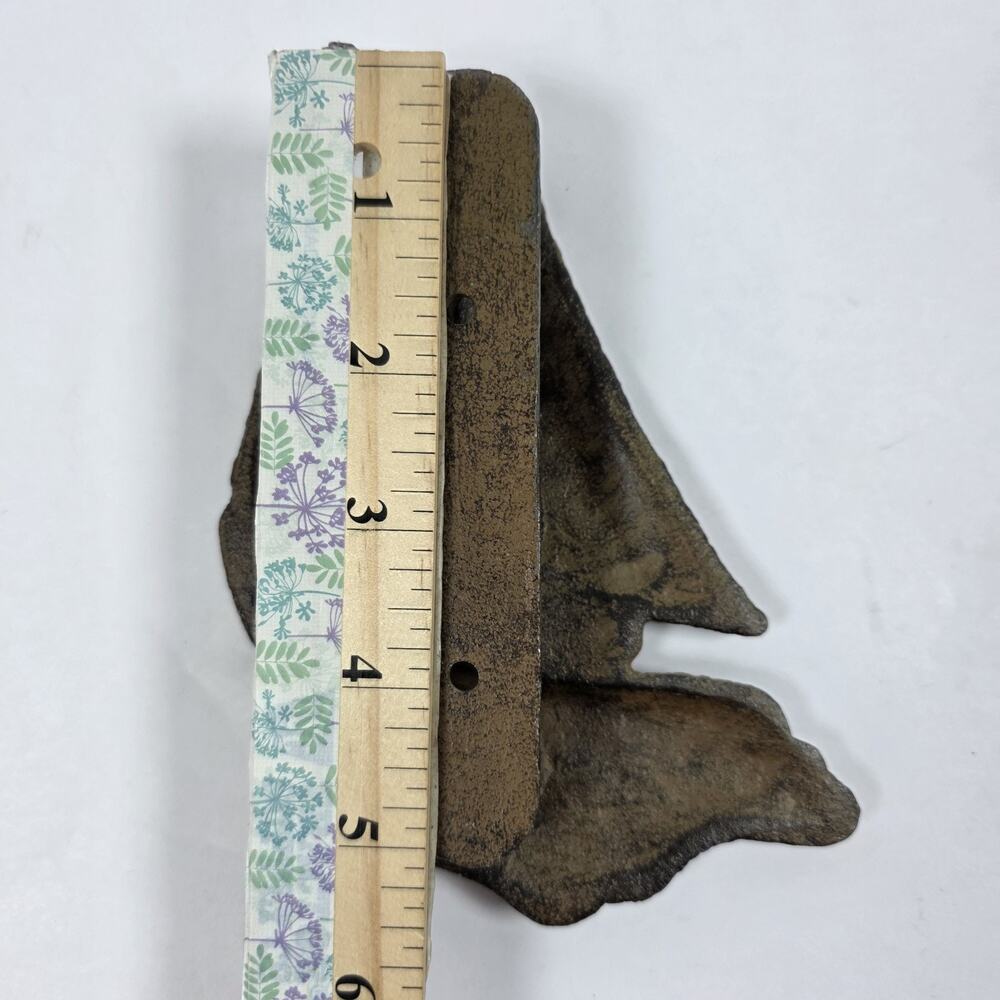 Cast Iron Antique Style Nautical Sail Boat Door Knocker Rustic Coastal Decor - Picture 6 of 9